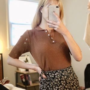 Vintage-Look Collared Shirt